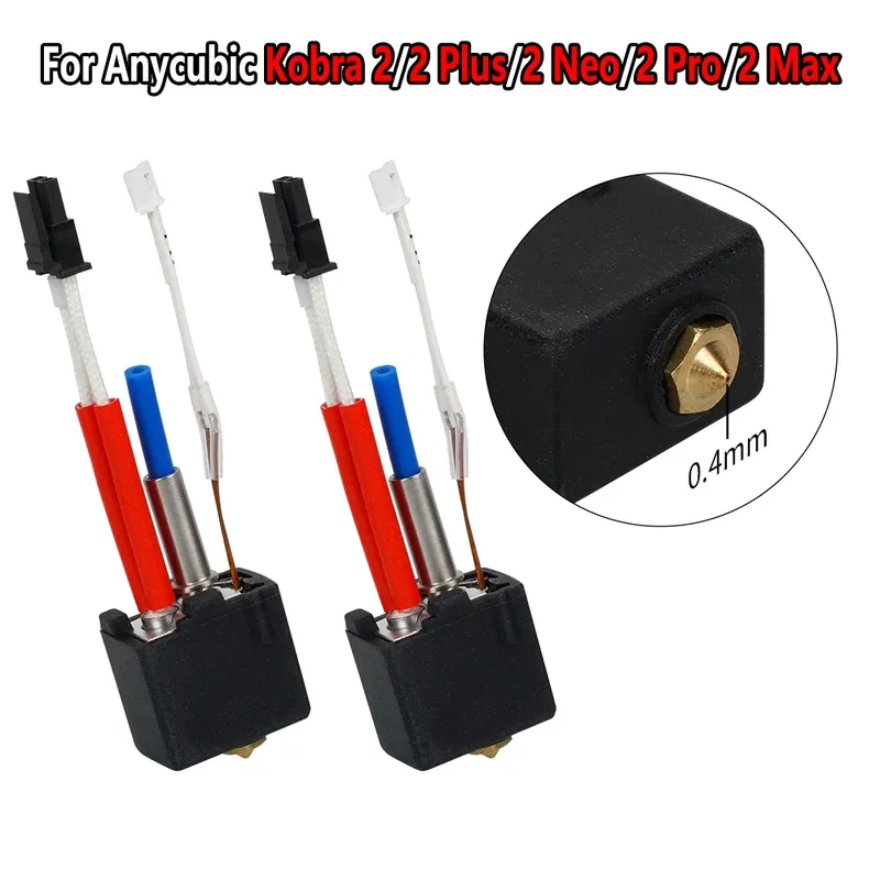 Für Anycubic Kobra 2 Hotend Messingdüse 0,2/0,4/0,6/0,8/1,0 mm für Anycubic 2 Neo/Plus Hotend Kit für Anycubic Kobra 2 Max/Pro