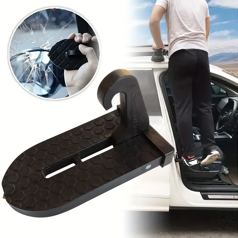 Faltbarer Auto-Dachträger, Auto-Türstufe, Multifunktionaler Universal-Hakenverschluss, Fußpedal, A