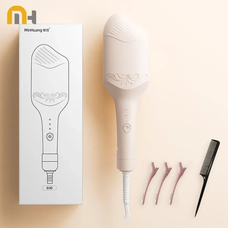 40 mm tiefer Wellen-Haarcrimper mit negativer Ionen – Lockenstab mit einstellbarer Temperatur für langlebiges, welliges Haar, Anti-Frizz