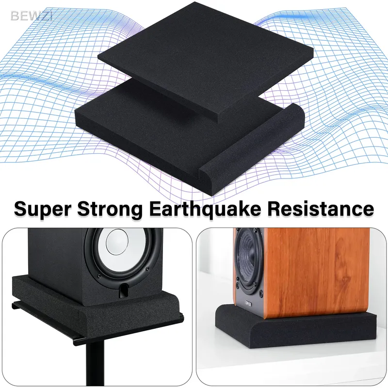 Studio Monitor Lautsprecher Basis Akustische Isolierung Schwamm Pads für 1 Paar, Lautsprecher Pads Super Anti-vibration