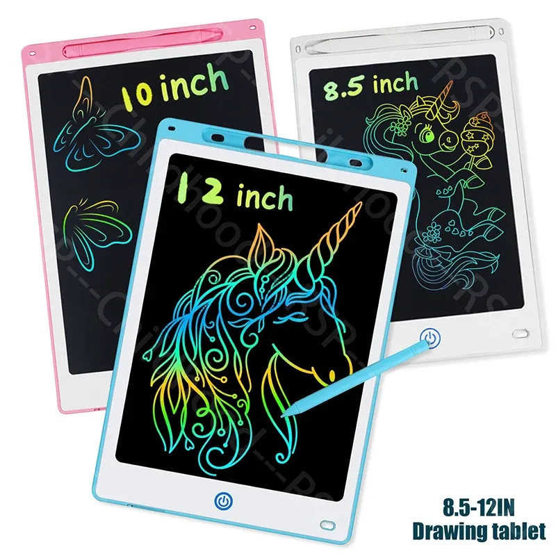 8,5/10/12 Zoll LCD-Schreibgrafiktablett für Kinder von 3–8 Jahren, wiederverwendbares magisches Zeichenbrett mit löschbarem Doodle-Pad mit Stylus, Spielzeuggeschenk