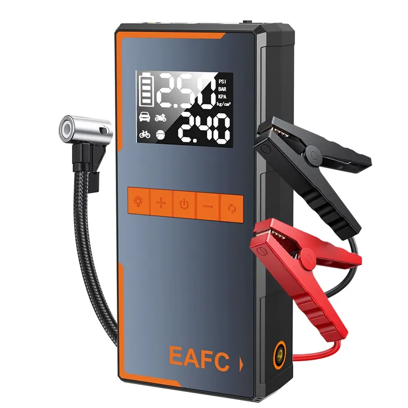 Neue 1500A Auto Jump Starter Power Bank Portable 150PSI Luftpumpe Auto Batterie Notfall Booster Startgerät Auto Starter