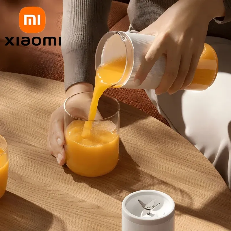 XIAOMI MIJIA Tragbarer Mixer, hergestellt 12 Tassen voller Aufladung, kabellos und tragbar, 300 ml Fassungsvermögen, Mixerbecher-Entsafter-Maschine, 19.500 U/min