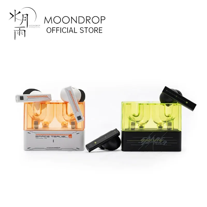 MOONDROP Space Travel 2 Kopfhörer HiFi Noise-Cancelling TWS Wireless Bluetooth 6.0 ANC Low-Latency Game Mode SBC/AAC Gaming-Headset