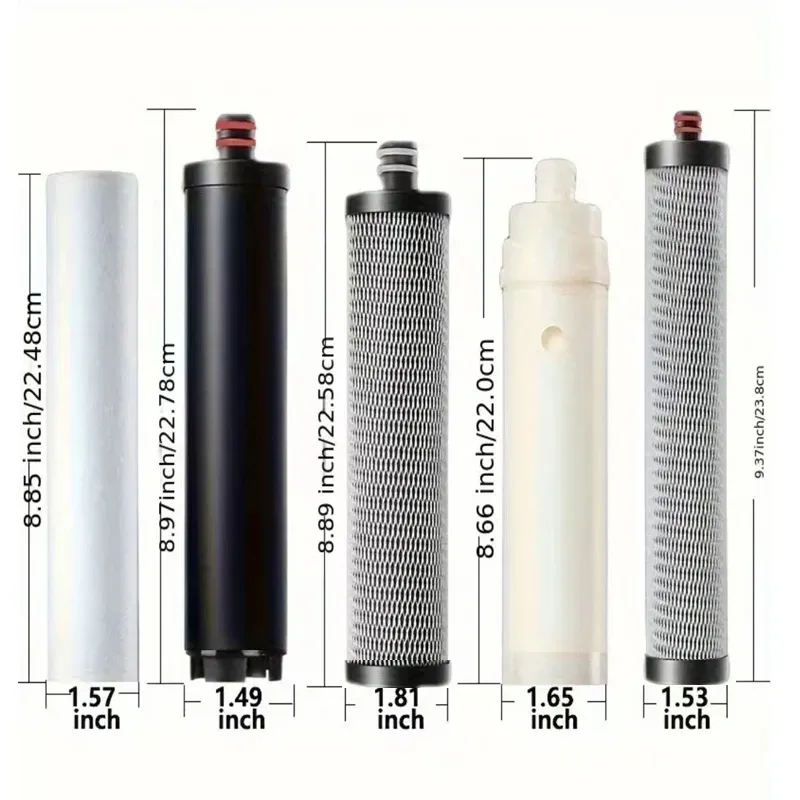 OSWNKW Wasserreinigerfilter, kompatibler Ersatz für 4+1 Ultrafiltrationskartusche