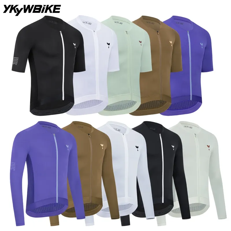 YKYWBIKE 2026 Herren-Radtrikot, Sommer, Frühling, Fahrradshirt, Rennrad, Maillot Pro Team, atmungsaktive Fahrradbekleidung