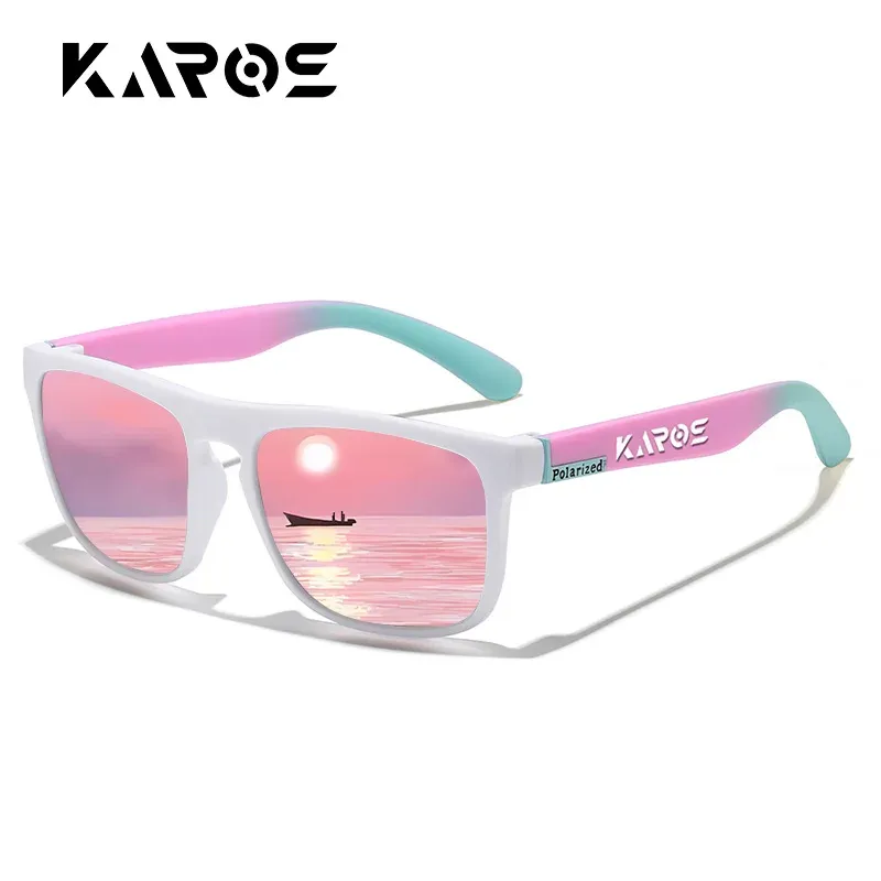 KAROS Sonnenbrille Männer/Frauen Polarisierte Quadratische Spiegel Marke Design Luxus UV400 Sonnenschirm Unisex Angeln Fahren Radfahren Wandern