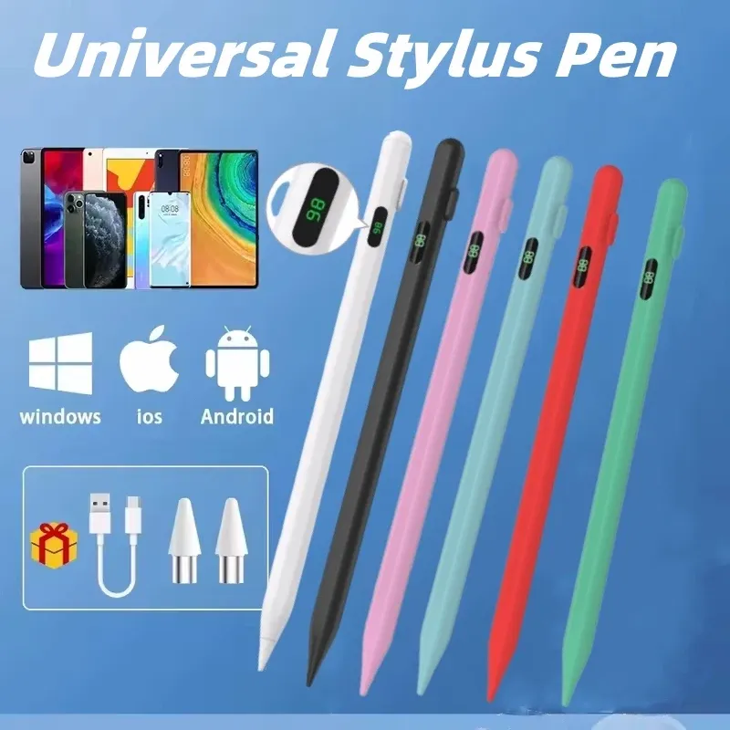 Universal Stylus Pen Wiederaufladbare Empfindliche Tablet Touchscreen Stift Zeichnung Schreiben für Android/iOS mit Power Display
