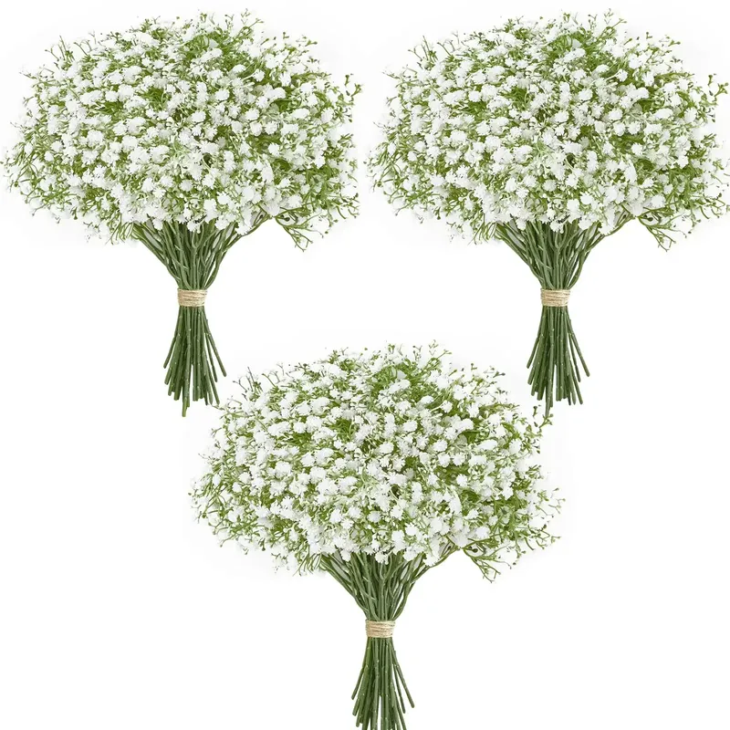 10/15 Stück künstliche Blumen, Baby-Atem-Blume, gefälschte Gypsophila für Hochzeit, Party, Heimdekoration, Blumensträuße, DIY-Zubehör