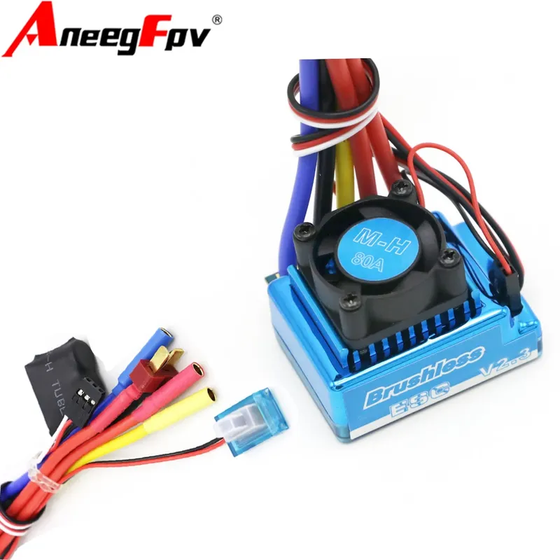 Wasserdicht 45A 60A 80A 120A Bürstenlosen ESC Elektrische Geschwindigkeit Controller Staub-proof für 1/8 1/10 1/12 RC Auto Crawler RC Boot Teil