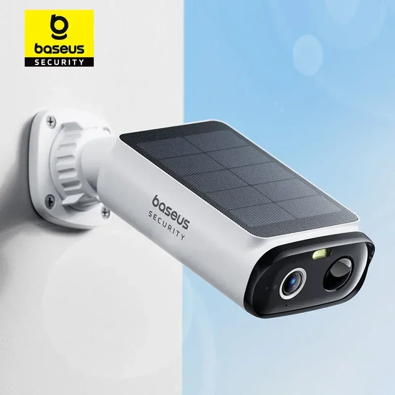 Baseus Security S1 Lite Solar-Überwachungskamera, kabellose Außenkamera, kontinuierliche Leistung, 2K-Auflösung 135 ° FOV IP67 WLAN-Kamera