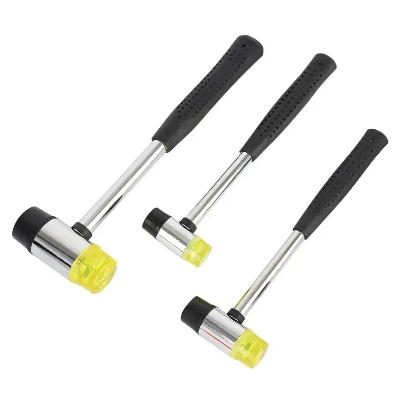 Double Face Soft Tap Gummihammer, 25 mm, multifunktionale Verglasung, Fensterperlen, Hämmer, Nylonkopf, Gummihammer