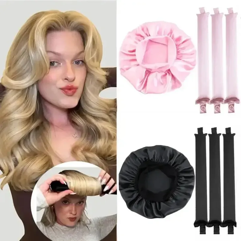 Heatless Curling Rod Stirnband Keine Hitze Lockenwickler Schlafen Weiche Flex Stange für Locken über Nacht Alle Haartypen Styling-Tools