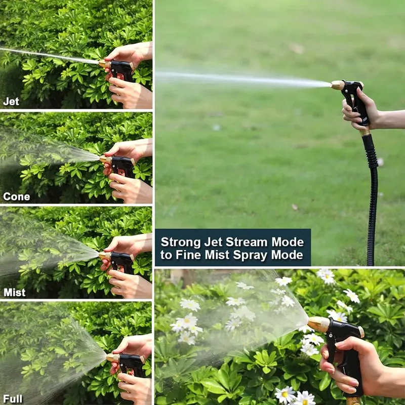 Hochdruckreiniger Kunststoff-Wasserpistole Gartenschlauch-Düse Sprühgerät Autowäsche Reinigungswerkzeug Wasserstrahl-Sprinkler