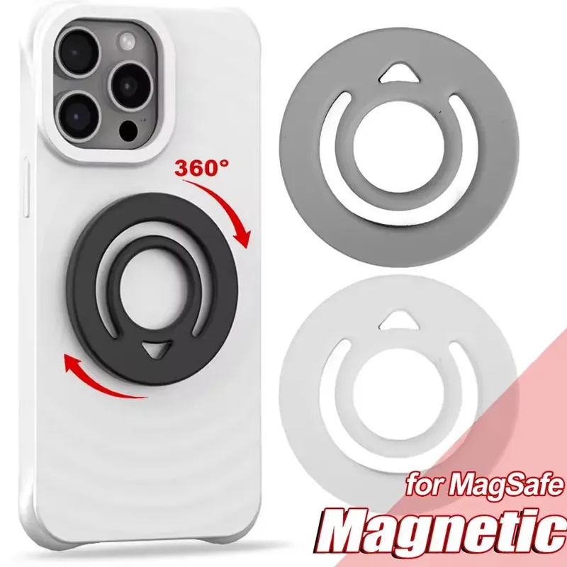 Magnetischer Silikon-Fingerring-Griff Universeller Starker Magnet Kreisförmiger Griff Handyhalter für iPhone 17 16 15 Für MagSafe Ringform