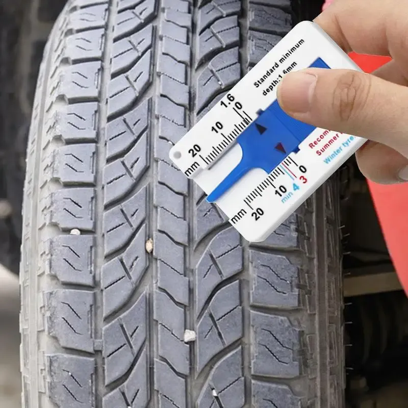 0-20 MM Reifenprofiltiefe Tiefenmesser Messgerät Messschieber Kunststoffprofil Lineal Auto Rad Reifentiefenmesser Reifen Rad Messwerkzeug