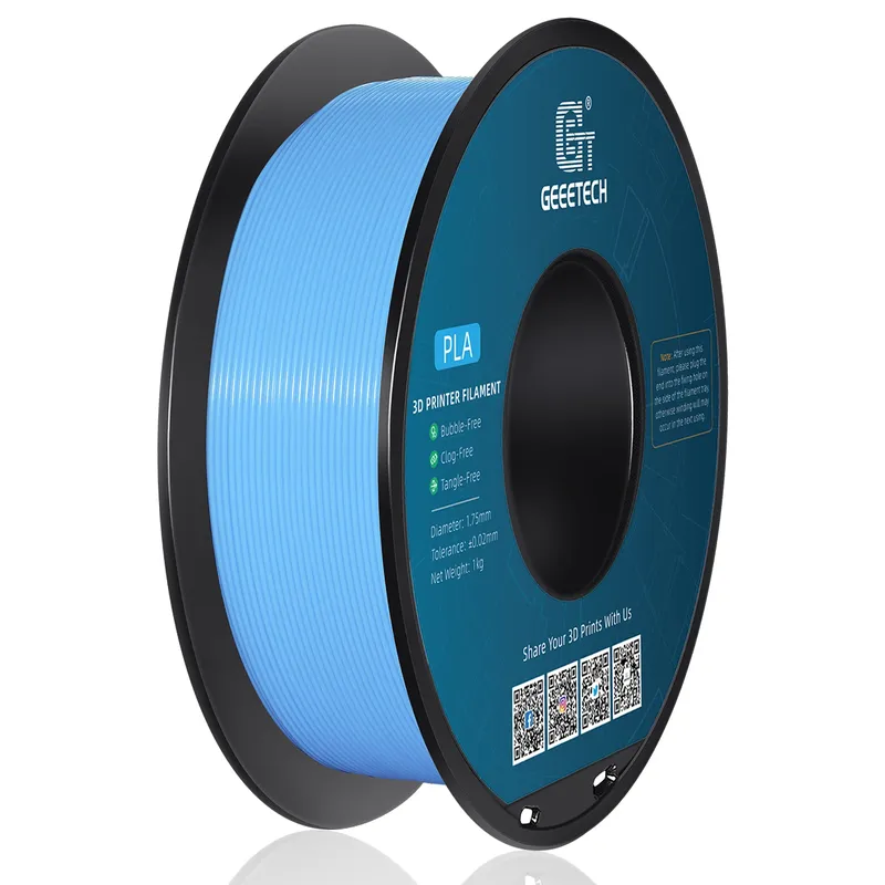 Geeetech 1 kg 1,75 mm Filament, 3D-Drucker-Filament, PLA-PETG-Kunststoff, ordentlich aufrichten, 3D-Druck-Drahtmaterialien, Vakuumverpackung