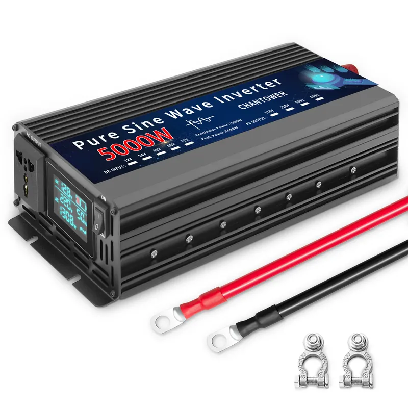 Reiner Sinus-Wechselrichter, 12 V, 220 V, 1000 W-5000 W, DC 12 V zu AC 220 V, Netzteil, Konverter, Auto-Solar-Wechselrichter