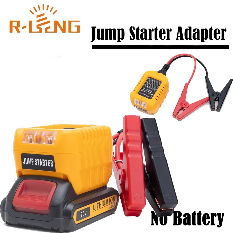 Auto Starthilfe Adapter für DeWalt 18V Lithium-Batterie Booster Auto Kabel Notstrom Mit Clip Auto Zubehör
