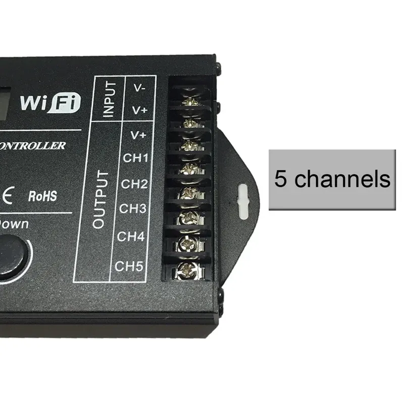 【BAAZ Fast 】 DC 12 V 24 V WiFi RGB Zeitprogrammierbarer LED-Controller TC421 5 Kanäle 20 A programmierbarer LED-Streifendimmer mit gemeinsamer Anode