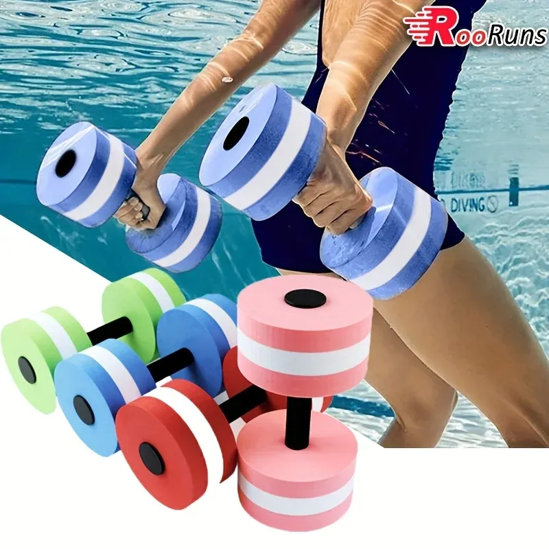 1PC Hohe Qualität EVA Wasser Schaum Schwimmende Hantel Fitness Ausrüstungen Schaum Aqua Hanteln für Schwimmen Pool Fitness Hantel
