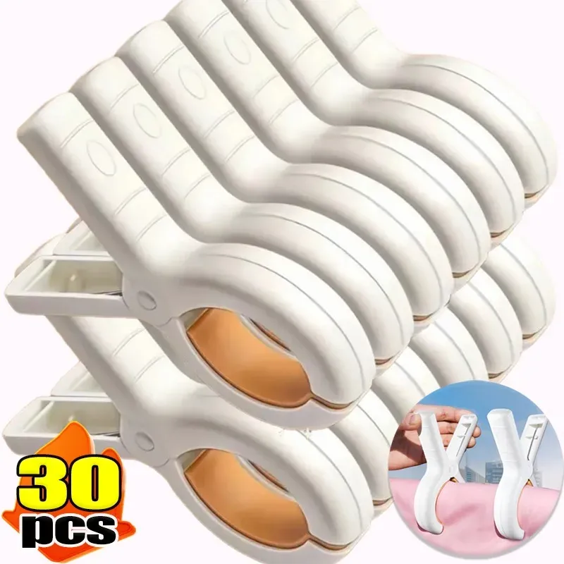 Kunststoff-Wäscheklammern, robuste Strandtuch-Clips, tragbare Wäscheklammern, winddichte Wäscheklammern, Decken, Mäntel, Steppdecken, Clip