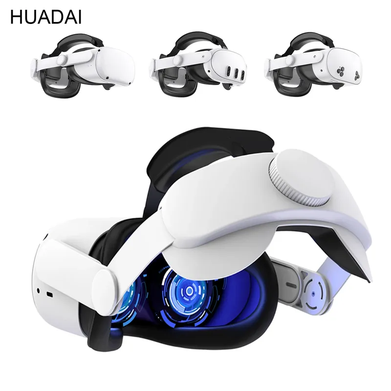 HUADAI Design Komfort-Kopfgurt-Zubehör, kompatibel mit Oculus/Meta Quest 2/3/3S, Elite-Gurt-Ersatz-VR-Zubehör