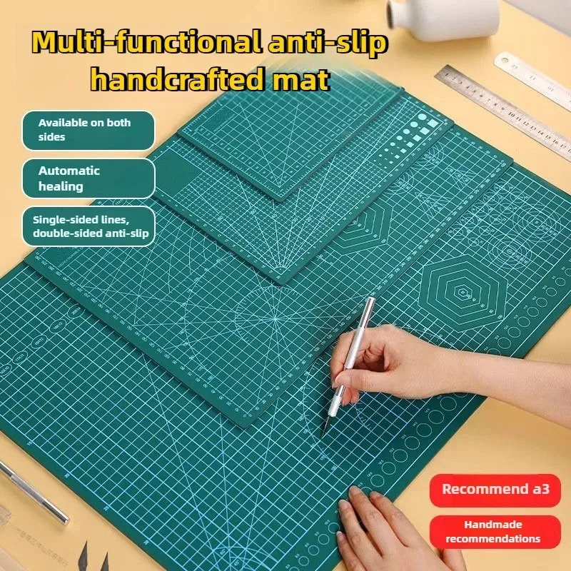 PVC-Schneidematte, Werkbank-Pad zum Nähen, DIY, Lederhandwerk, Messer, Gravur, doppelseitig, rutschfest, langlebig