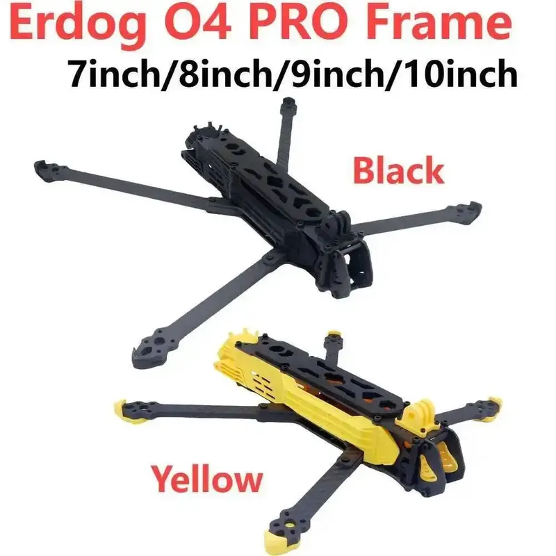 Erdog 7 Zoll 8-9-10 Zoll O4 Rahmen FPV Freestyle RC Racing Drone mit Druckteilen O4 PRO Air Unit HD Carbon Fiber Quadcopter