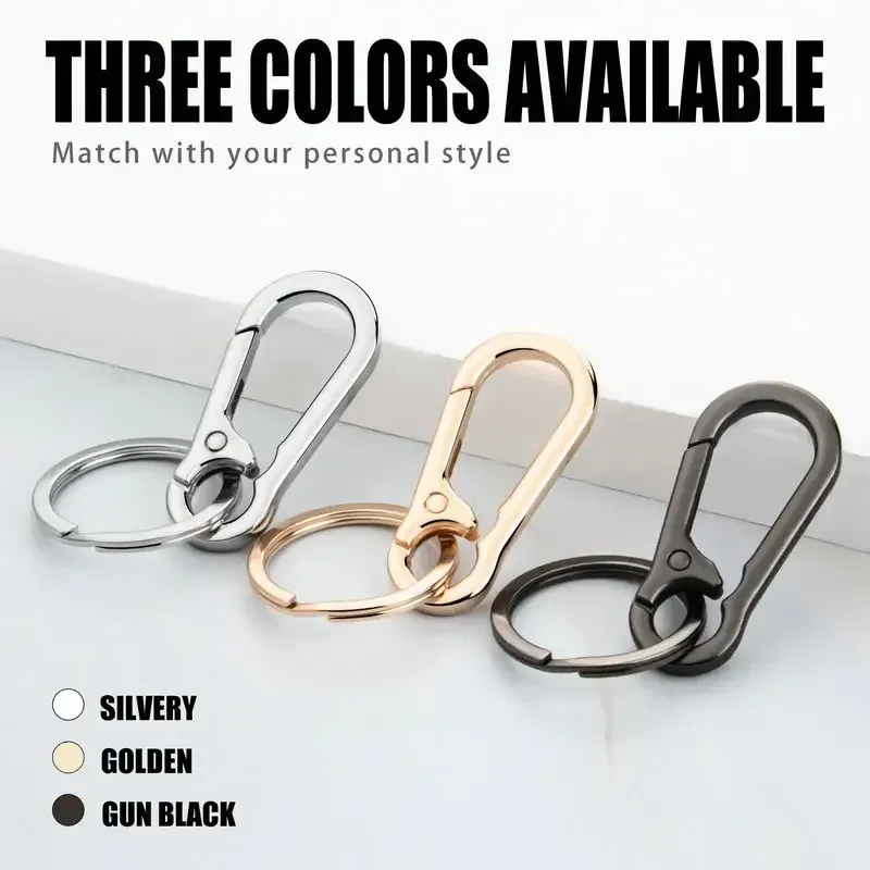 Metall Karabiner Clip Schlüsselanhänger Karabiner Form Schlüsselanhänger Schlüsselanhänger Ring Clip Halter Organizer für Zuhause Autoschlüssel Schlüsselfinder Damen Herren