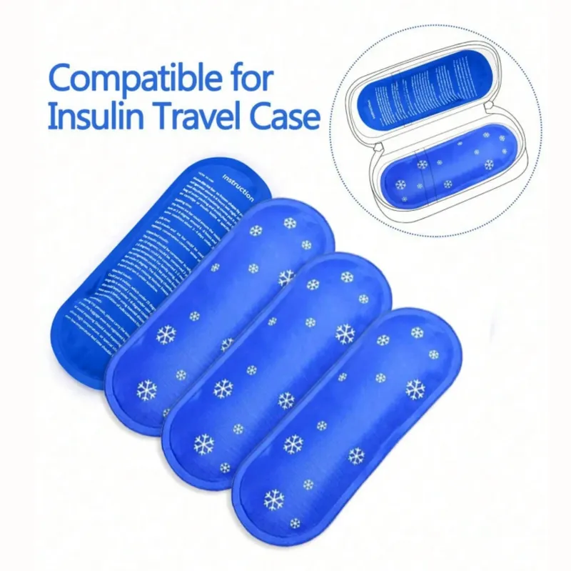 1/3 stücke Insulin Gel Eis Beutel Sommer Kühlung Eis Pack Kühler Tragbare Wiederverwendbare Kühlung Tasche für Medizin Lagerung Schmerzen Relief