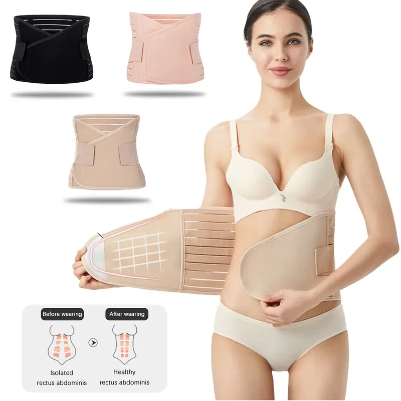 Korsett Postpartale Bauchband Schwangere Frauen Bauch Bauch Becken Gürtel Wrap Taille Trainer Erholung Bandage Strap Body Shaper - 7.65 EUR