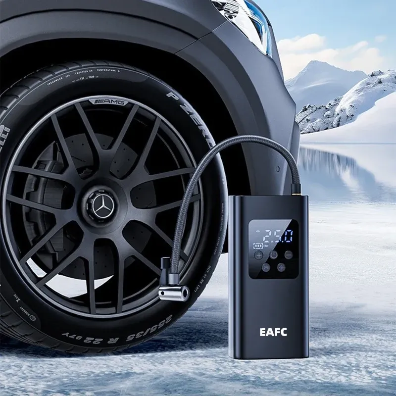 Tragbare Mini-Luftpumpe, elektrischer Luftkompressor, Schatz Typ C, Multifunktionswerkzeug, Inflator für Automobil, Auto, Boot, Fahrrad, Ball