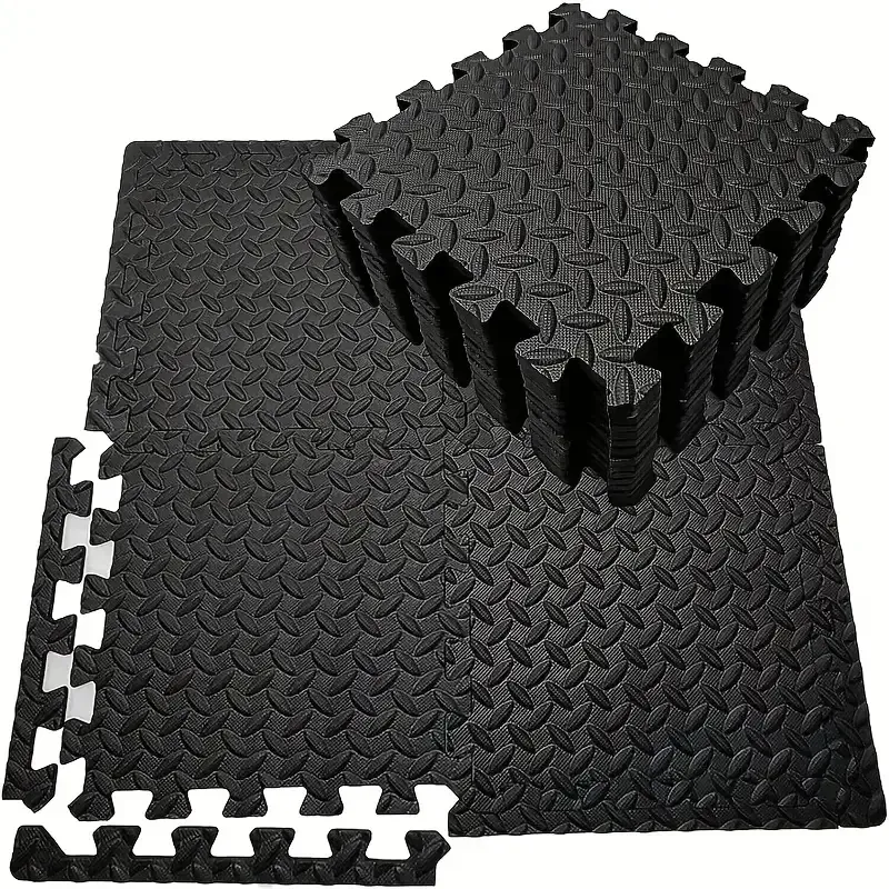 16Pcs Nicht-slip Wasserdichte Fitness Matte Schock-absorbieren Boden Schutz Spleißen Übung Matte Power Yoga Ausbildung Boden fliesen