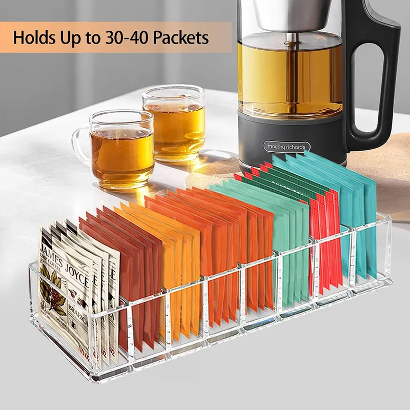 Tee Tasche Lagerung Box Küche Lagerung Schublade Korb Schrank Arbeitsplatte Lagerung Box Kaffee Tee Zucker Lagerung Liefert