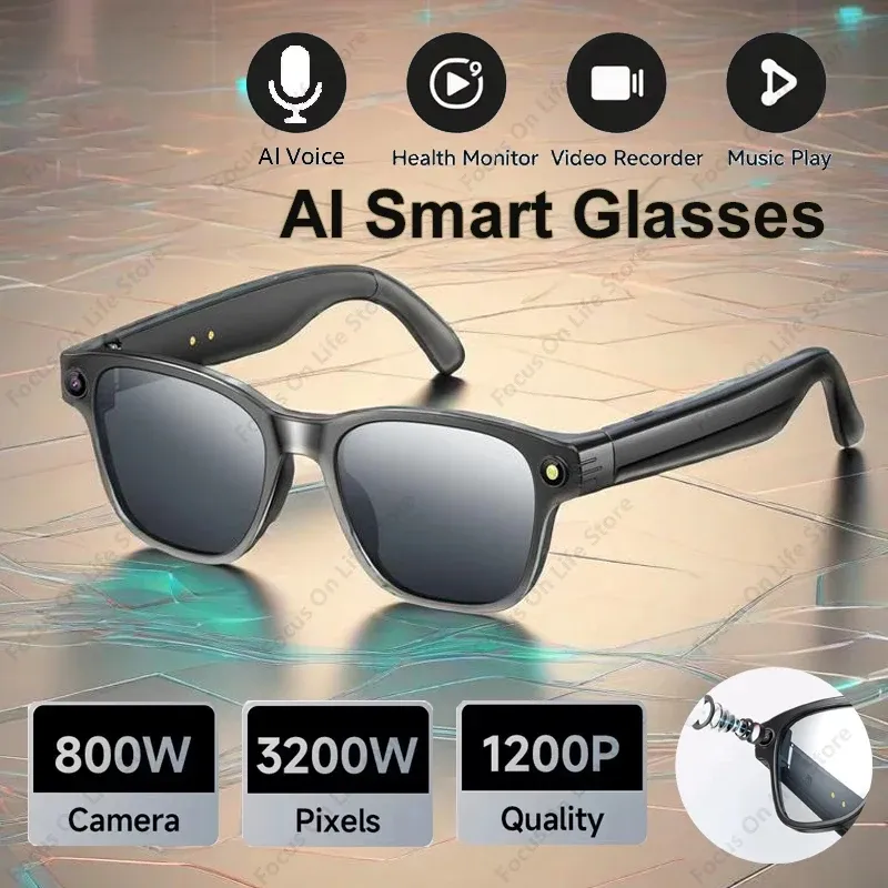 XIAOMI AI Smart-Brille, 8-Millionen-Kamera, Bluetooth-Sonnenbrille, Audio-Anruf, Video-Musik-Player, multifunktionale Smart-Brille