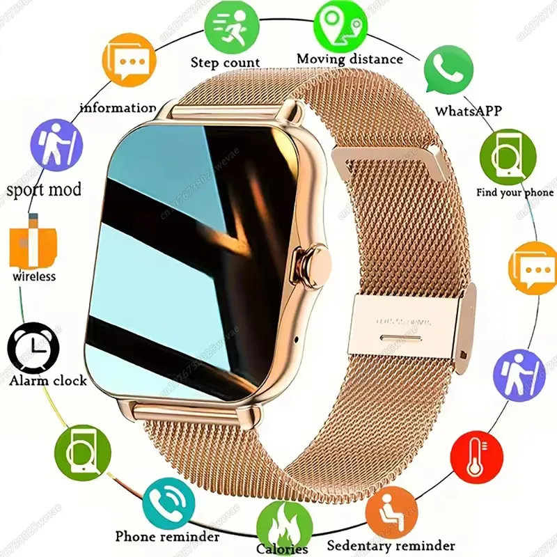 2025, Smartwatch, 2,01 Zoll, HD-Display, Bluetooth, Anrufnachricht, Vorschau, Sportmodi, DIY-Zifferblatt, Wettervorhersage, Uhren für Männer und Frauen