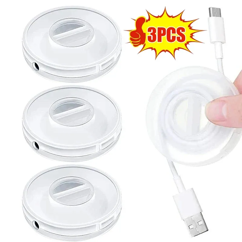 1/3 stücke Tragbare Runde Kabel Wickler Lagerung Box Multifunktionale Datenkabel Container Home Office USB Ladegerät Stehen Draht Management