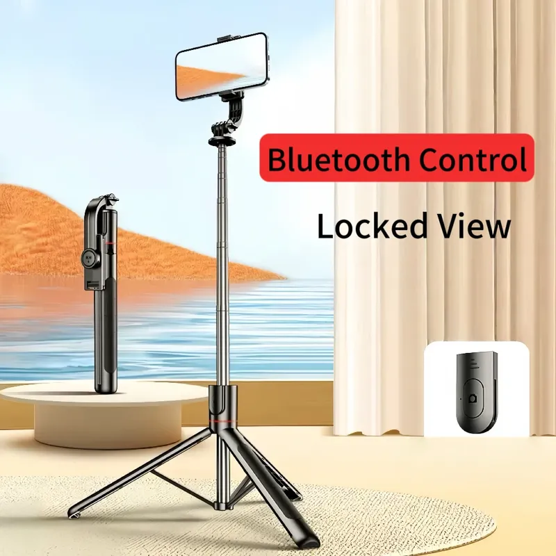 Tragbares Selfie-Stick-Stativ, verstellbares Beauty-Filllicht, Bluetooth-Fernbedienung für iPhone, Samsung-Telefone