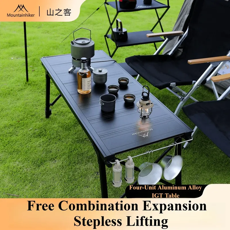 Mountainhiker Camping Klapplift Abnehmbare Multi-Einheit IGT Tisch Gasherd Tragbare Camp BBQ Grill Tisch Outdoor Picknick Tisch