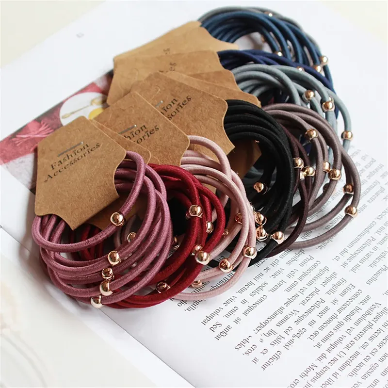 6PCS Stirnbänder Frauen Elastische Haarbänder Scrunchie Pferdeschwanz Halter Organza Haarbänder Set Haar Seile Krawatten Mädchen Haar Zubehör