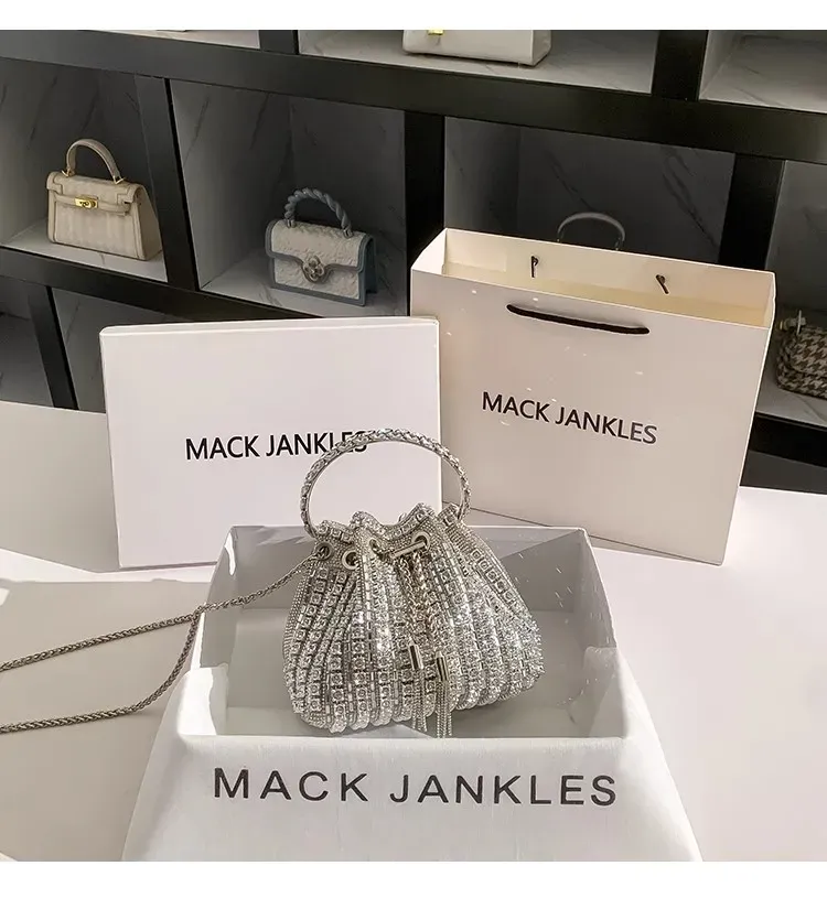 Luxus Designer Frauen Handtasche Glitter Glänzende Diamant Kupplung Geldbörse Hochzeit Party Bankett Tasche Kristall Strass Abend Tasche