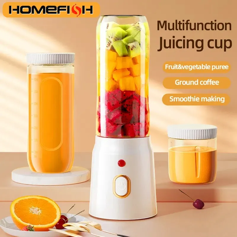 500ML Tragbare Elektrische Mixer 40W USB Aufladbare Cordless Entsafter Hohe Leistungsstarke Entsafter Tasse Für Smoothie Milchshake Saft Lebensmittel