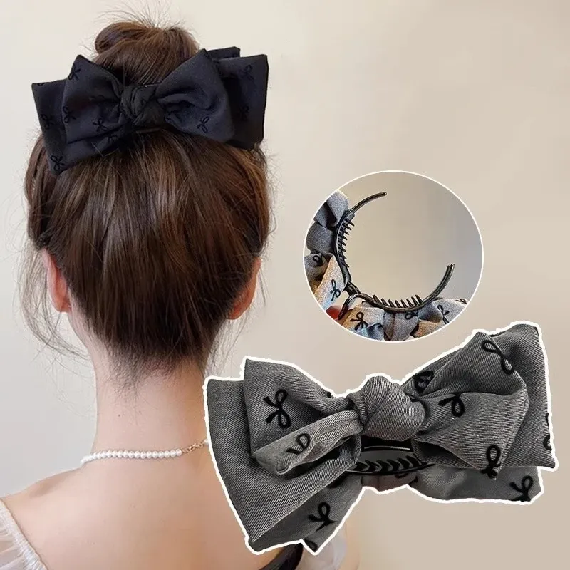 1pc Retro Bogen Clip Elegante Hohe Pferdeschwanz Clip Nette Brötchen Haar Clip Süße Hochsteckfrisur Clip Kopfschmuck