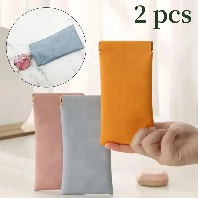 2 stücke Automatische Geschlossene Sonnenbrille Fall Gläser Lagerung Tasche Wasserdichte Gläser Schutzhülle Brillen Lagerung Tasche