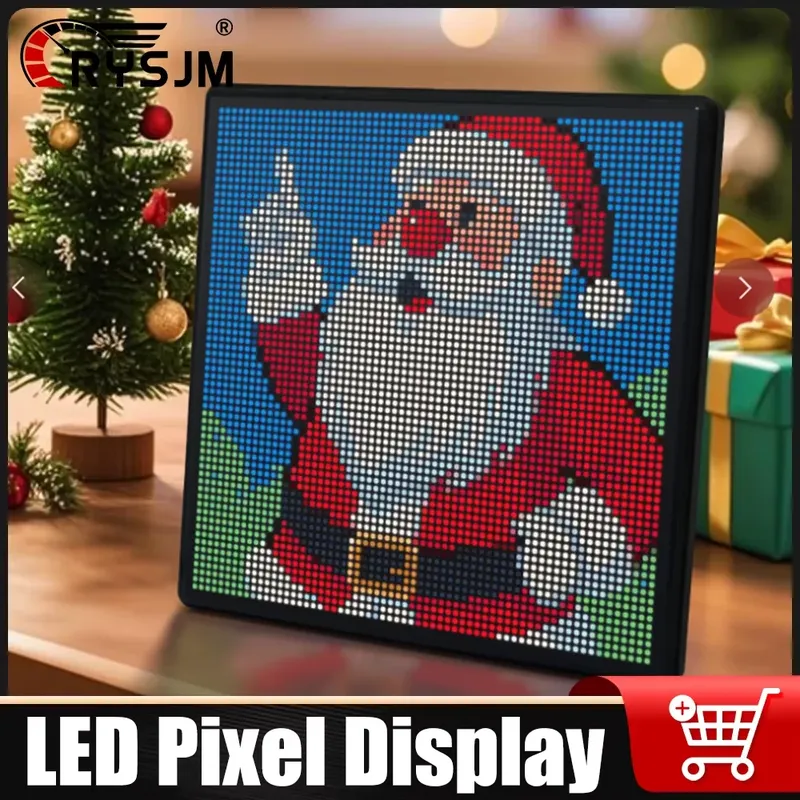 RGB LED Pixel Display Panel Lampe Programmierbare Kunst Licht Kreative Display Bildschirm Nacht Lichter Für Gaming Anime Zimmer Dekoration