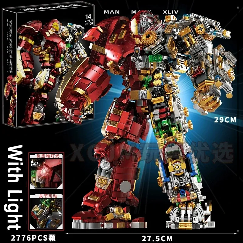 Vielfältige Iron Heroes Bausteine Actionfiguren Mark Bausätze Buster Mech DIY Klemmbausteine Sammelspielzeug für Jungen, Erwachsene und Kinder Geschenke