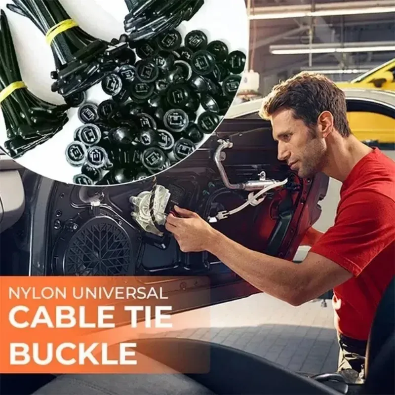 Universal Nylon Kabelbinder Schnalle Auto Verschluss Schraube Auto Kotflügel Stamm Motor Schutz Panel Draht Management Sichere Clip