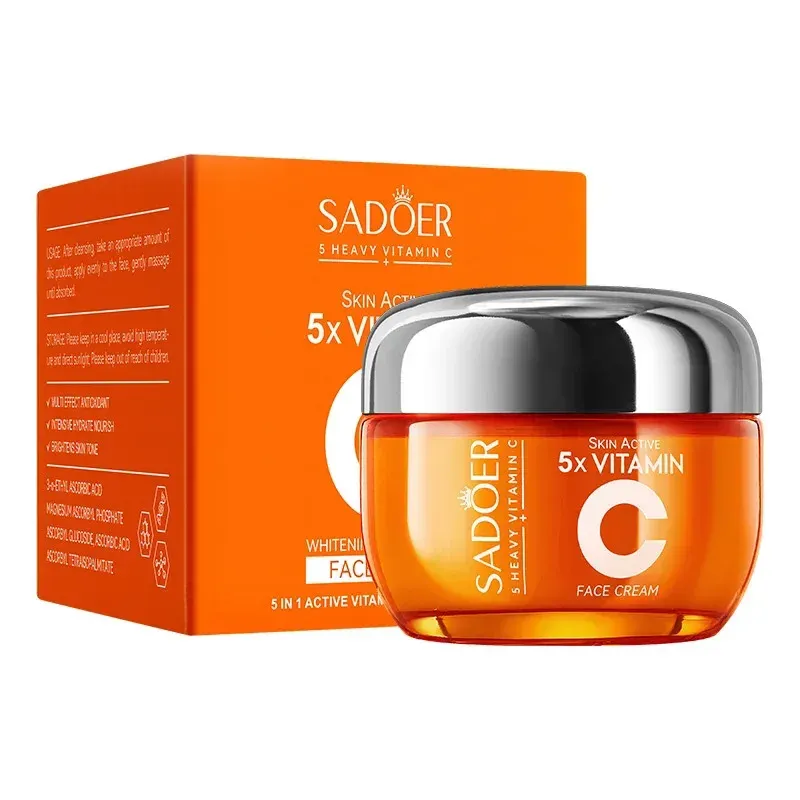 SADOER Vitamin C Gesichtscreme Gesichtspflege Straffende, feuchtigkeitsspendende, aufhellende, feuchtigkeitsspendende Gesichtscremes Schönheit Gesichtspflege