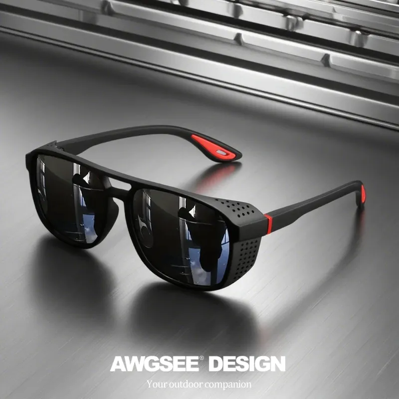 Professionelle Sport-Sonnenbrille – polarisiert, winddicht, UV400, für Radfahren, Laufen, Outdoor-Enthusiasten, UV400